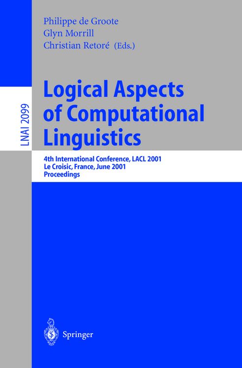 Produktbild: Logical Aspects of Computational Linguistics