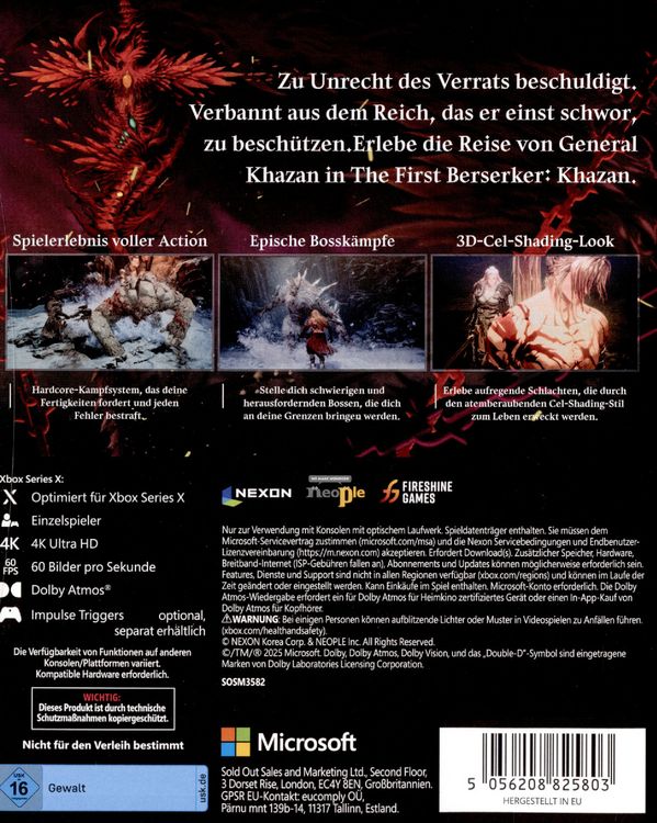 Produktbild: The First Berserker: Khazan