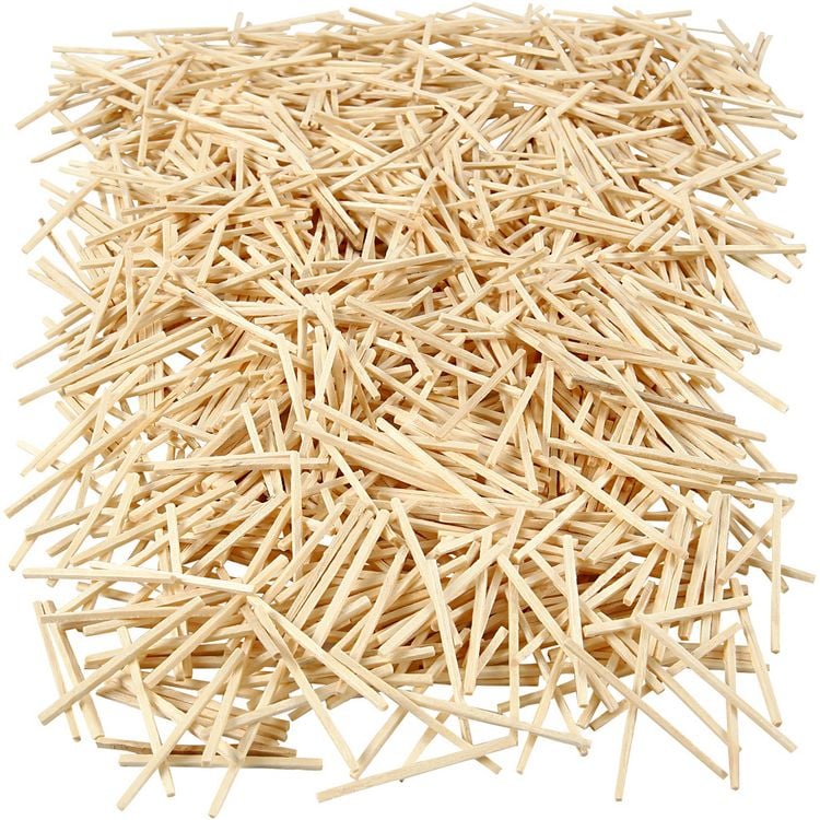 Produktbild: Creativ Company Bastelh&ouml;lzchen, L 48 mm, D 2 mm, 850 St&uuml;c., 100 g