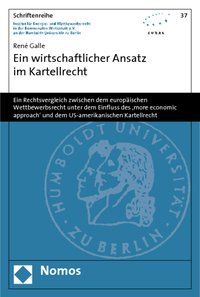 Produktbild: Ein wirtschaftlicher Ansatz im Kartellrecht