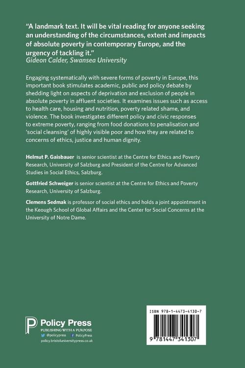Produktbild: Absolute Poverty in Europe