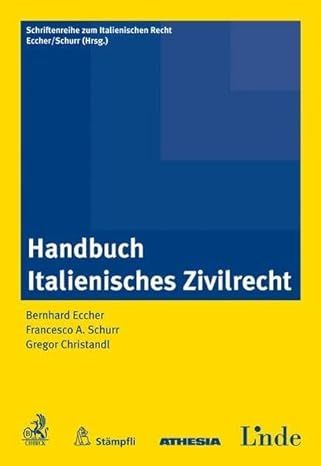 Produktbild: Handbuch Italienisches Zivilrecht