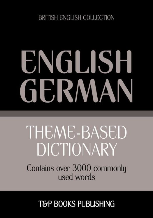 Produktbild: Theme-based dictionary British English-German - 3000 words