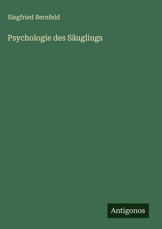 Produktbild: Psychologie des S&auml;uglings