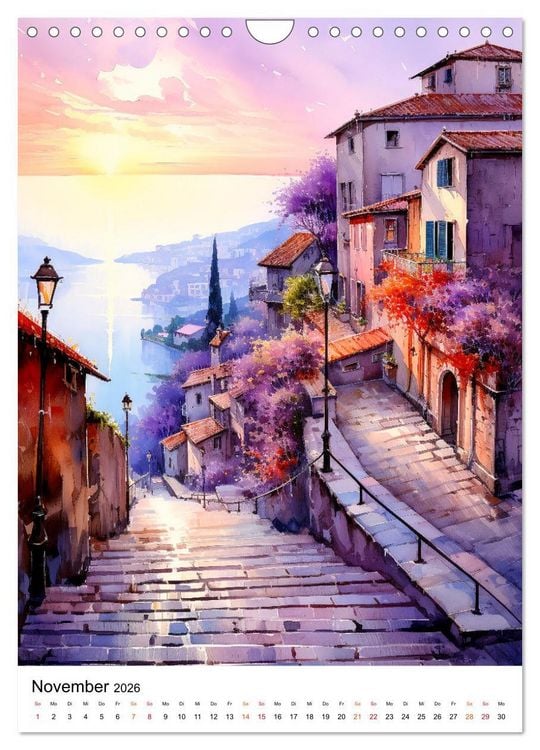 Produktbild: Italienische Riviera - wundersch&ouml;ne K&uuml;ste (Wandkalender 2026 DIN A4 hoch), CALVENDO Monatskalender