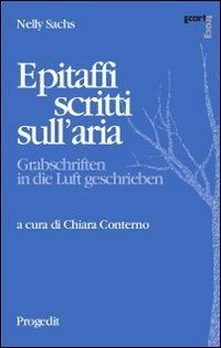 Produktbild: Epitaffi scritti sull'aria. Ediz. italiana e tedesca