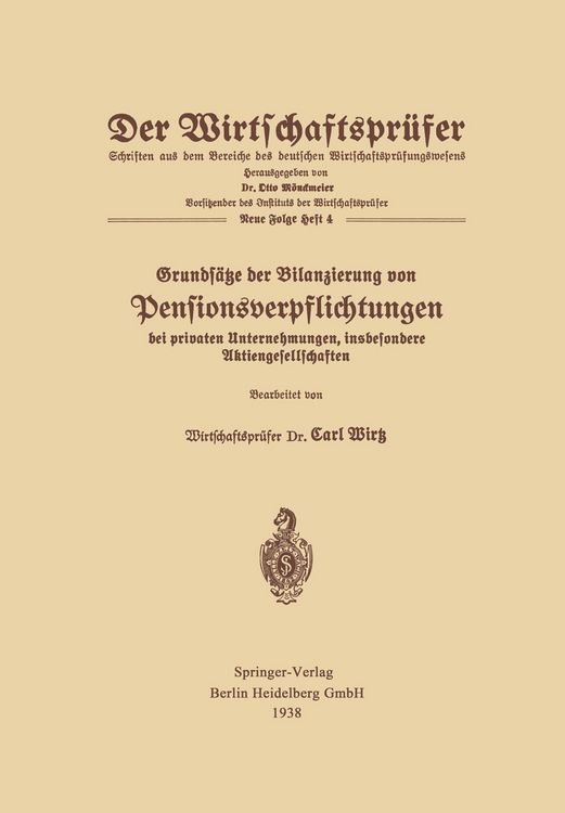 Produktbild: Grunds&auml;tze der Bilanzierung von Pensionsverpflichtungen bei privaten Unternehmungen, insbesondere Aktiengesellschaften