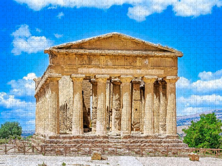Produktbild: CALVENDO Puzzle Concordia Tempel um 440 v. Chr. | 1000 Teile Lege-Gr&ouml;&szlig;e 64x48cm Foto-Puzzle f&uuml;r gl&uuml;ckliche Stunden
