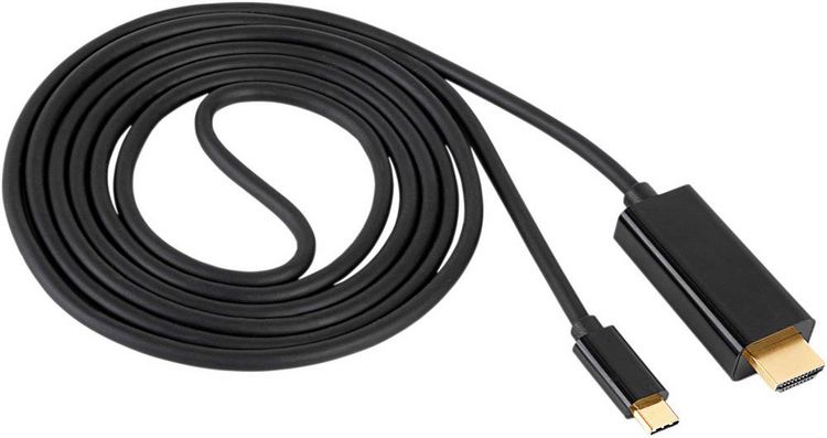 Produktbild: Akyga Anschlusskabel 1.8m Schwarz AK-AV-18 USB-C&reg; Kabel