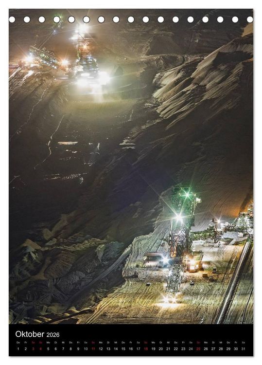 Produktbild: Der Tagebau Hambach (Tischkalender 2026 DIN A5 hoch), CALVENDO Monatskalender