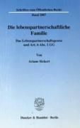 Produktbild: Die lebenspartnerschaftliche Familie.