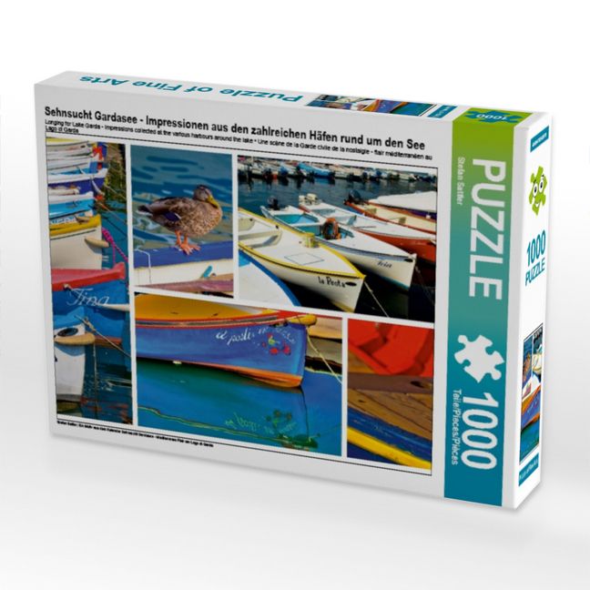 Produktbild: Sehnsucht Gardasee - Impressionen aus den zahlreichen H&auml;fen rund um den See (Puzzle)