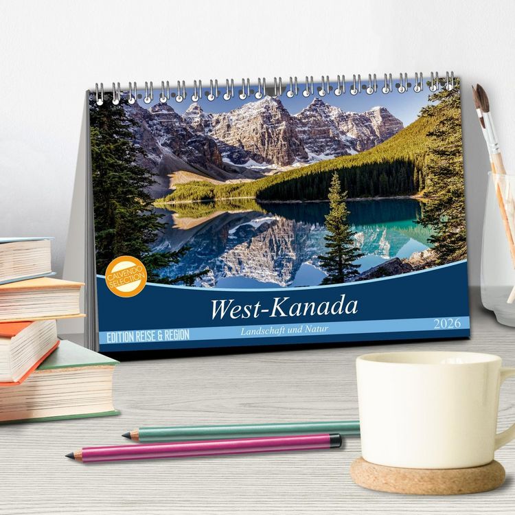 Produktbild: West-Kanada (Tischkalender 2026 DIN A5 quer), CALVENDO Monatskalender