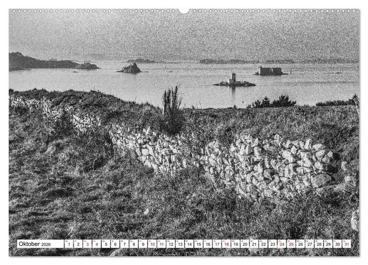 Produktbild: Bretagne Mythen und Steine (hochwertiger Premium Wandkalender 2026 DIN A2 quer), Kunstdruck in Hochglanz