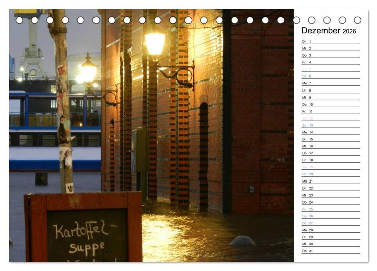 Produktbild: Hafen Hamburg (Tischkalender 2026 DIN A5 quer), CALVENDO Monatskalender
