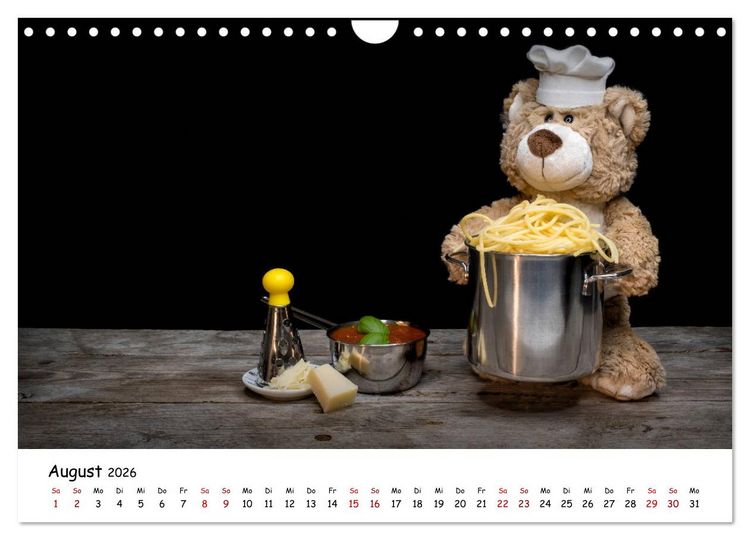 Produktbild: Eddy, der Teddy (Wandkalender 2026 DIN A4 quer), CALVENDO Monatskalender