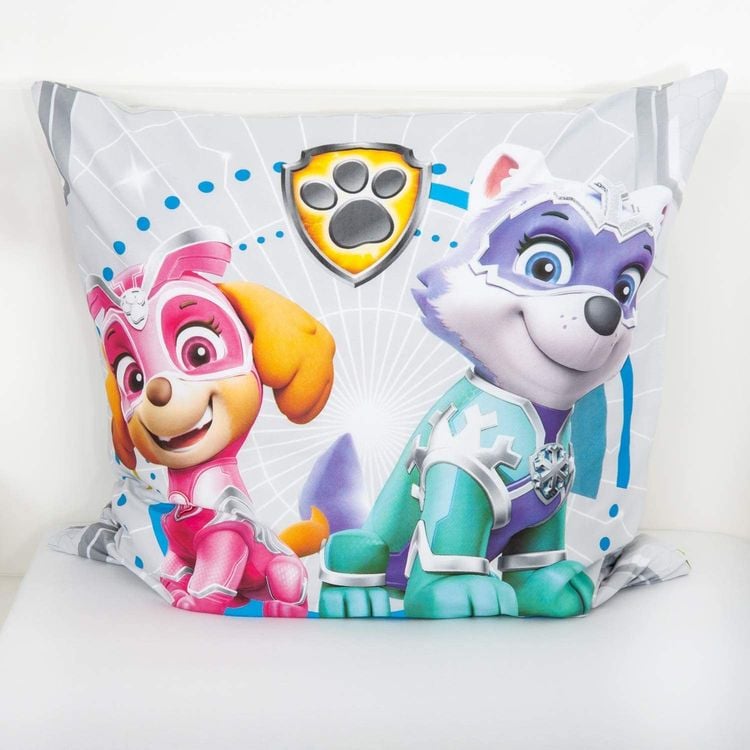 Herding 4432416050 - Young Collection, Paw Patrol, Glow in the dark, Bettwäsche-Set, Cotton, grau, 80 x 80 cm, 135 x 200 cm