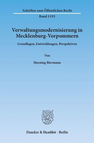 Produktbild: Verwaltungsmodernisierung in Mecklenburg-Vorpommern.