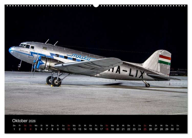 Produktbild: Sch&ouml;nheit der Flugzeuge (Wandkalender 2026 DIN A2 quer), CALVENDO Monatskalender