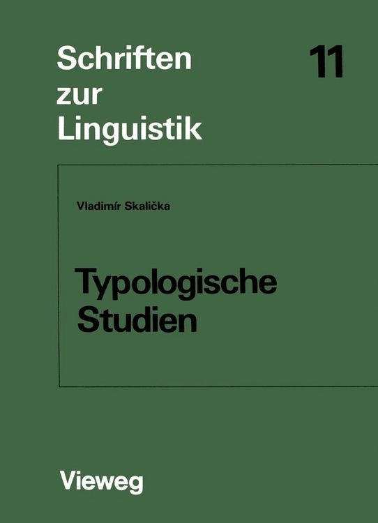 Produktbild: Typologische Studien