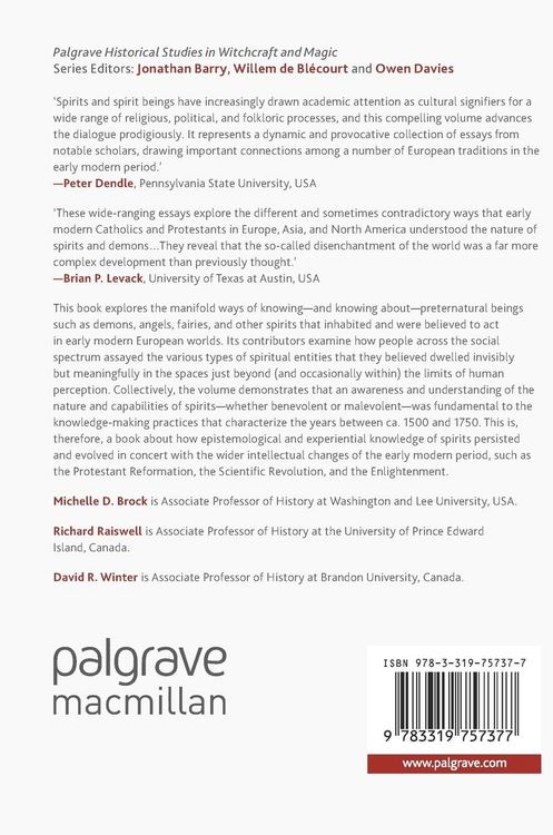 Produktbild: Knowing Demons, Knowing Spirits in the Early Modern Period