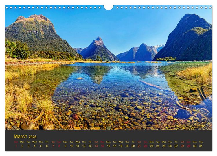 Produktbild: Spirit of New Zealand (Wall Calendar 2026 DIN A3 landscape), CALVENDO 12 Month Wall Calendar