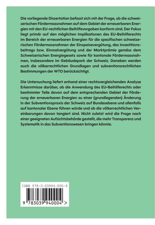 Produktbild: F&ouml;rdermassnahmen zum Ausbau der erneuerbaren Energien