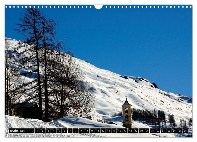 Produktbild: Neige sur les Hautes Alpes (Calendrier mural 2026 DIN A3 vertical), CALVENDO calendrier mensuel