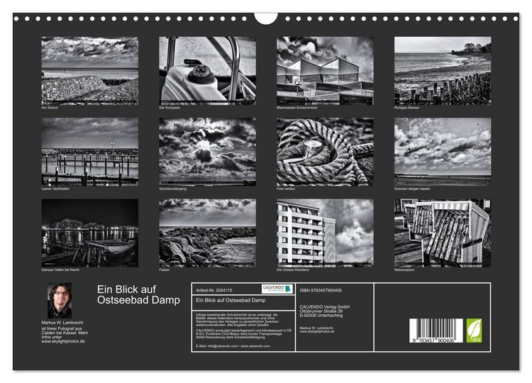 Produktbild: Ein Blick auf Ostseebad Damp (Wandkalender 2026 DIN A3 quer), CALVENDO Monatskalender
