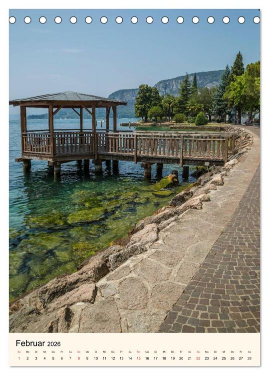 Produktbild: GARDASEE Orte am bezaubernden Ostufer (Tischkalender 2026 DIN A5 hoch), CALVENDO Monatskalender