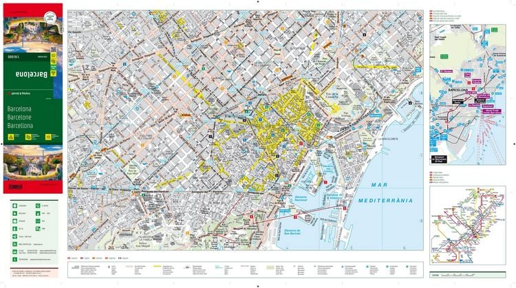 Produktbild: freytag & berndt Innenstadtplan Barcelona 1:10.000