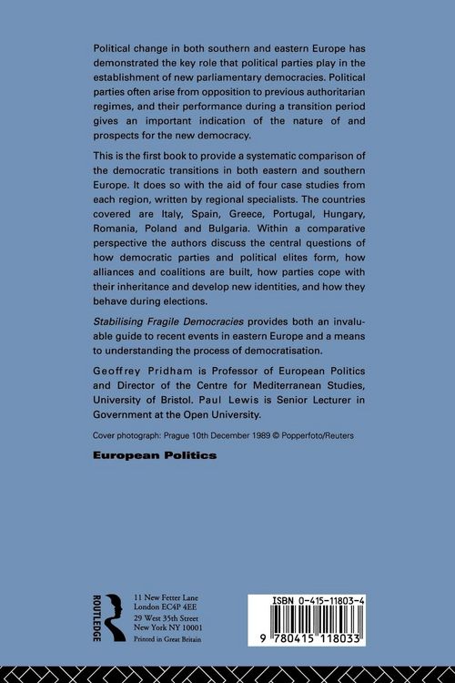 Produktbild: Stabilising Fragile Democracies