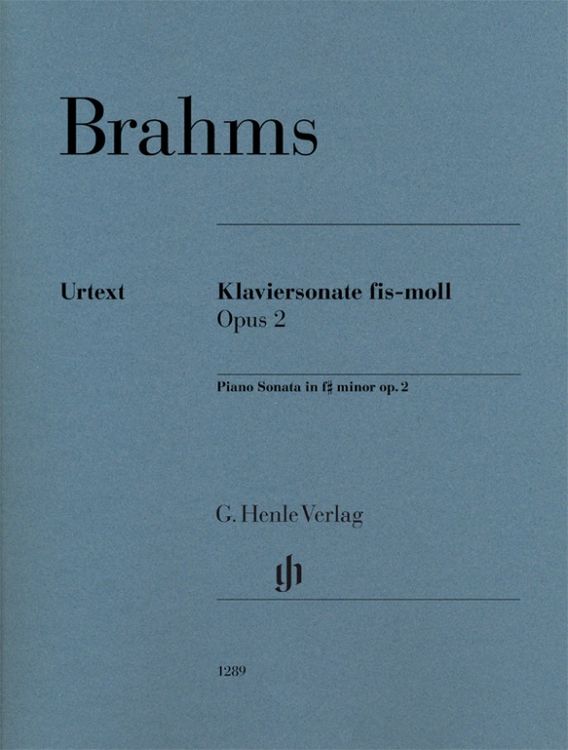 Produktbild: Johannes Brahms - Klaviersonate fis-moll op. 2