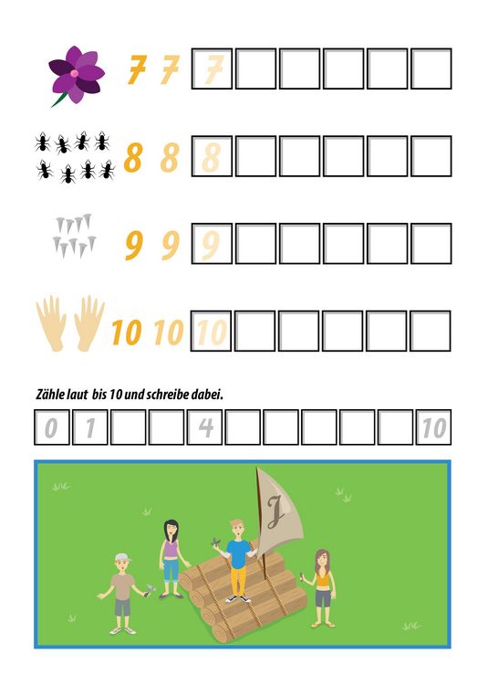 Produktbild: Mathematik &Uuml;bungsheft Klasse 1 - Erlebnisheft - Addieren und Subtrahieren
