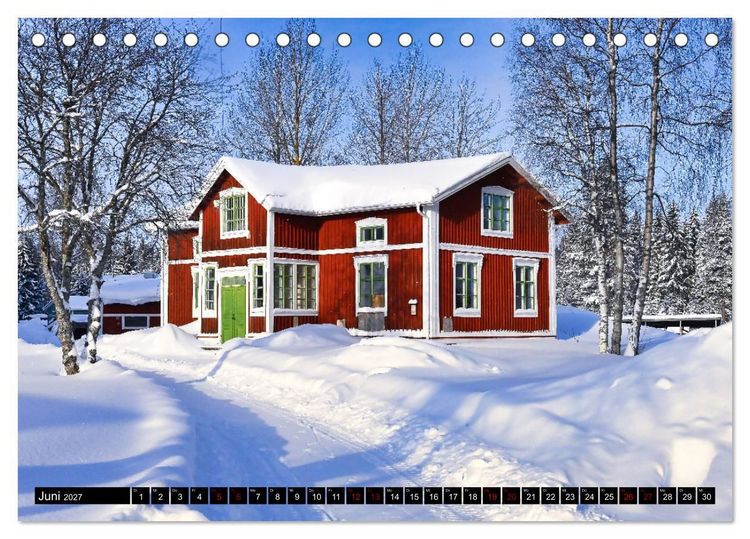 Produktbild: Lulea - Wintertraum in Schwedisch Lappland (Tischkalender 2027 DIN A5 quer), CALVENDO Monatskalender