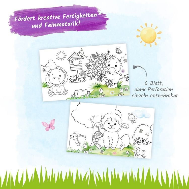 Produktbild: Tr&ouml;tsch Mini-Ausmalrolle Ostern