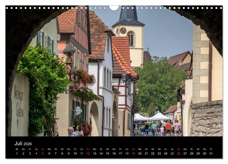 Produktbild: Sommerach - Perle der Mainschleife (Wandkalender 2026 DIN A3 quer), CALVENDO Monatskalender