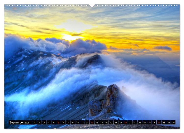 Produktbild: Berge im Berner Oberland (Wandkalender 2026 DIN A2 quer), CALVENDO Monatskalender