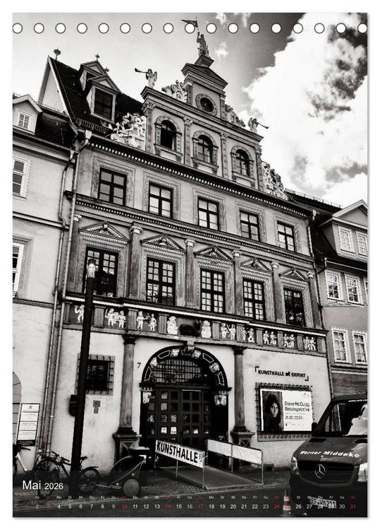 Produktbild: Ein Blick auf Erfurt (Tischkalender 2026 DIN A5 hoch), CALVENDO Monatskalender