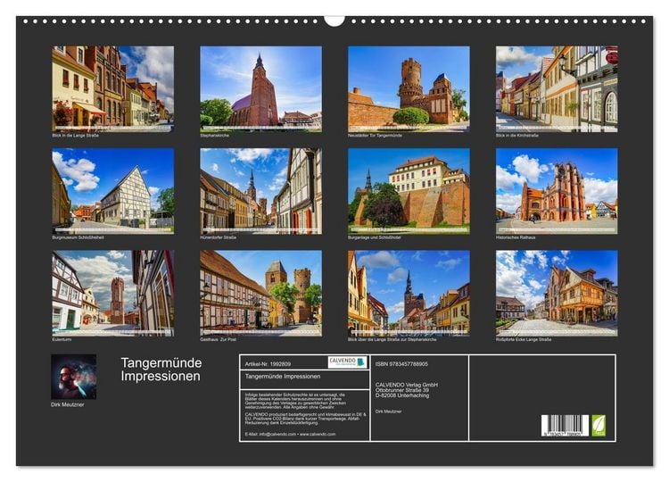 Produktbild: Tangerm&uuml;nde Impressionen (Wandkalender 2026 DIN A2 quer), CALVENDO Monatskalender