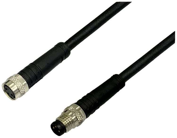 Produktbild: BKL Electronic 2700040 Sensor-Aktor-Verl&auml;ngerungsleitung M8 Stecker gerade auf Kupplung gerade 2 m Polzahl Sensoren: 4.5 1 St.