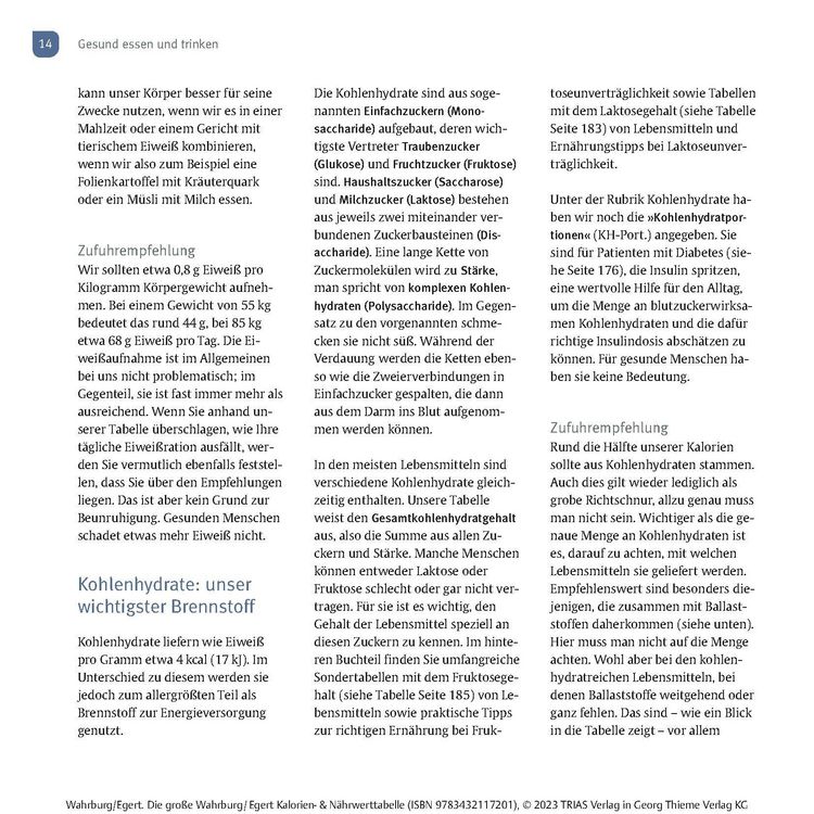 Produktbild: Die gro&szlig;e Wahrburg/Egert Kalorien-&-N&auml;hrwerttabelle