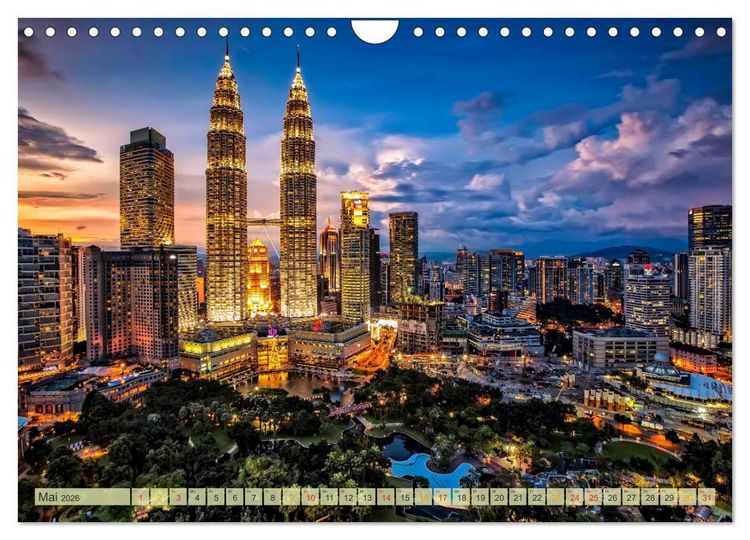Produktbild: Reise durch Asien - Malaysia (Wandkalender 2026 DIN A4 quer), CALVENDO Monatskalender