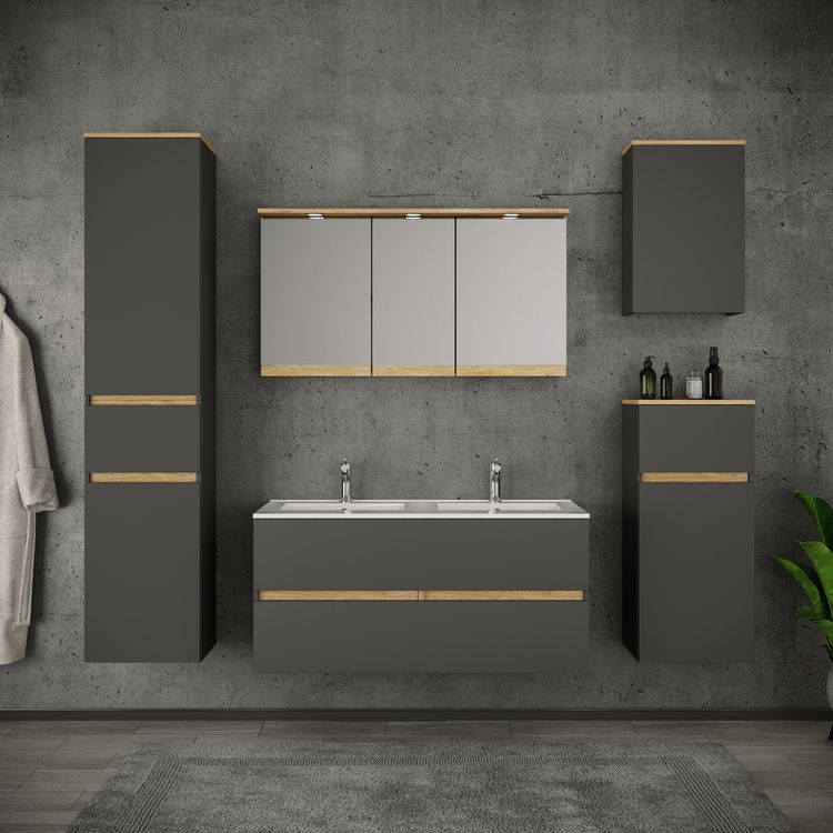 Produktbild: 4 tlg. Badm&ouml;bel-Set mit Waschbecken Cosila-I 81 cm