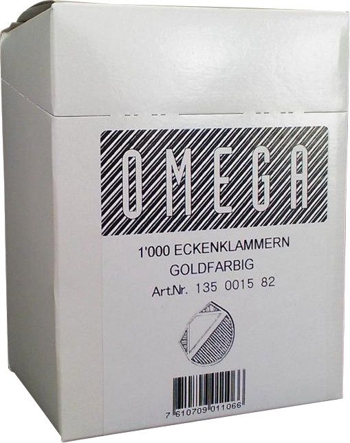 Produktbild: OMEGA&reg; Eckenklammern, gold metallic