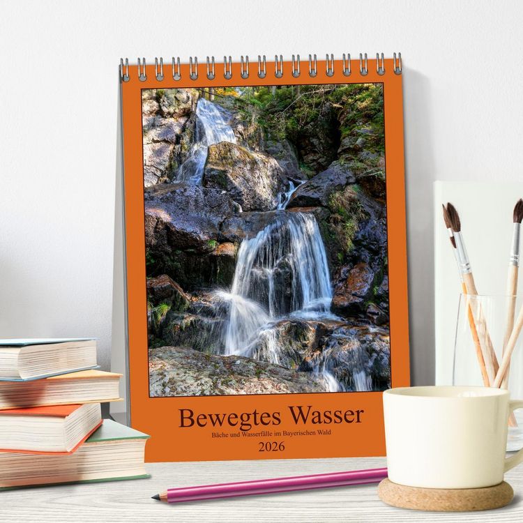 Produktbild: Bewegtes Wasser (Tischkalender 2026 DIN A5 hoch), CALVENDO Monatskalender