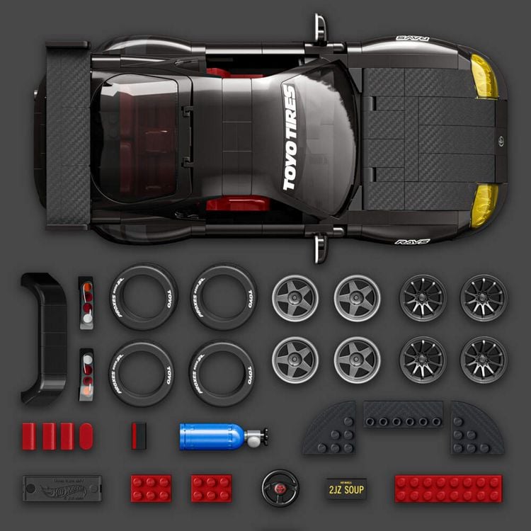 Produktbild: Mattel Brick Shop HW Elit Toyota.JKG40