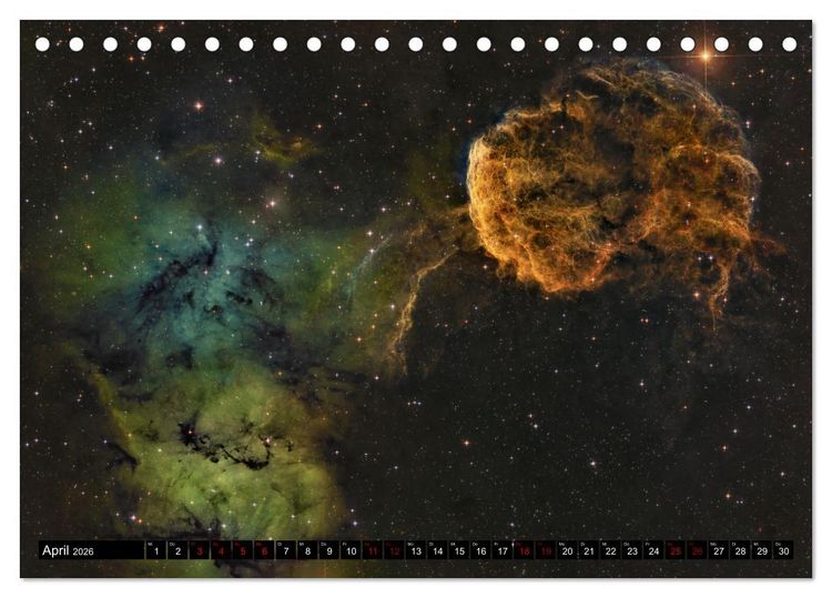 Produktbild: Deep-Sky Fotografie (Tischkalender 2026 DIN A5 quer), CALVENDO Monatskalender