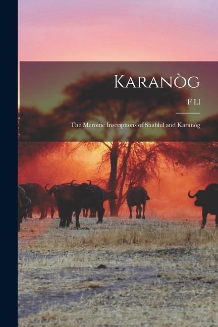 Produktbild: Karan&ograve;g: The Meroitic Inscriptions of Shablul and Karan&ograve;g