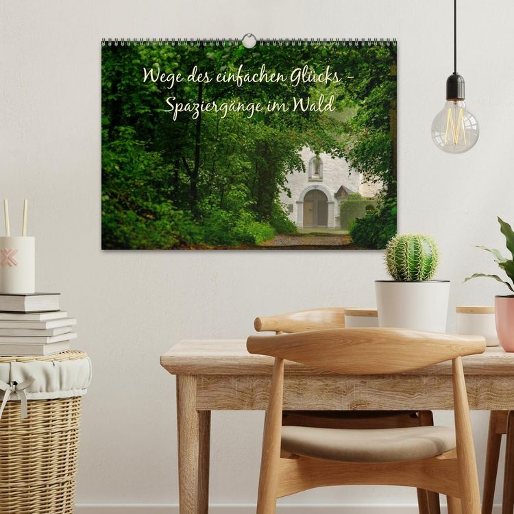 Produktbild: Wege des einfachen Gl&uuml;cks - Spazierg&auml;nge im Wald (Wandkalender 2026 DIN A3 quer), CALVENDO Monatskalender